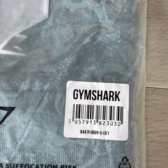 Gymshark ADAPT CAMO SEAMLESS LEGGINGS Size Small Iceburg‎ Blue/Thunder Blue NWT - Picture 7 of 7